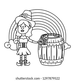 leprechaun with barrel