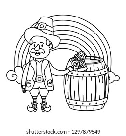 leprechaun with barrel
