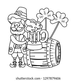 leprechaun with barrel