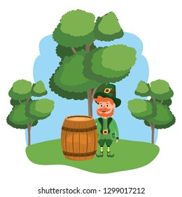 leprechaun with barrel