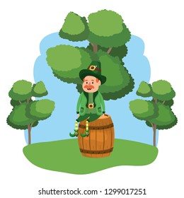 leprechaun with barrel