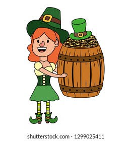 leprechaun with barrel