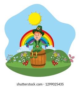 leprechaun with barrel