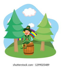 leprechaun with barrel