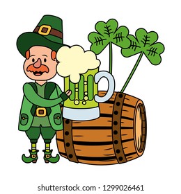 leprechaun with barrel