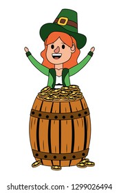 leprechaun with barrel