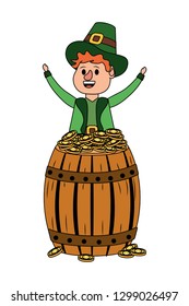 leprechaun with barrel