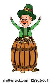 leprechaun with barrel