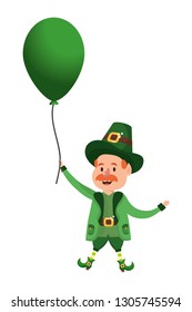 leprechaun beard holding globe