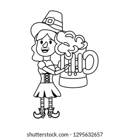 leprechaun and beer