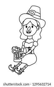 leprechaun and beer