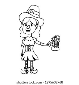 leprechaun and beer