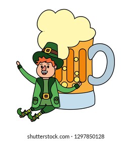 leprechaun and beer