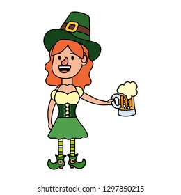 leprechaun and beer