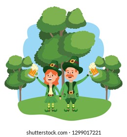 leprechaun with beer