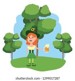 leprechaun with beer
