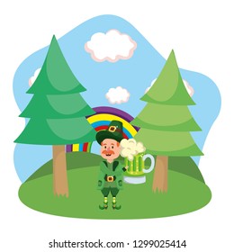 leprechaun with beer