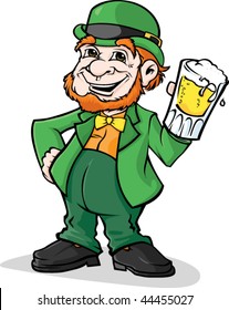 Leprechaun With Beer.