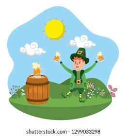 leprechaun beer celebration