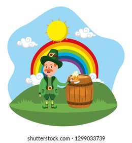 leprechaun beer rainbow