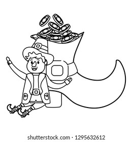 leprechaun with big boot