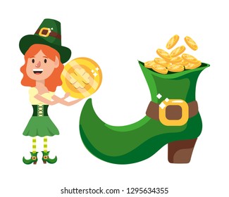 leprechaun with big boot