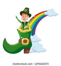 leprechaun with big boot