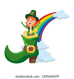 leprechaun with big boot