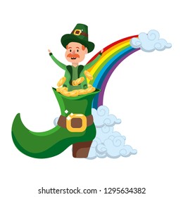 leprechaun with big boot
