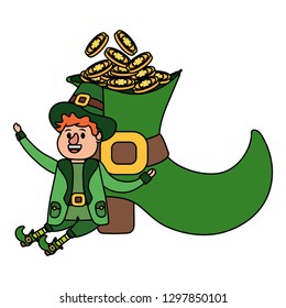 leprechaun with big boot