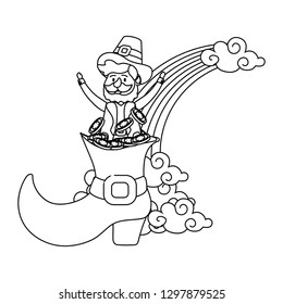 leprechaun with big boot