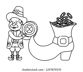 leprechaun with big boot
