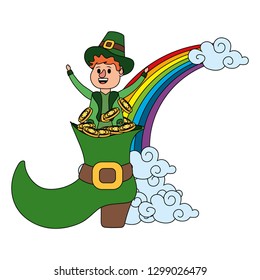 leprechaun with big boot