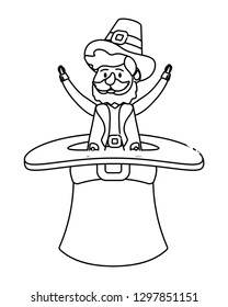 leprechaun in a big hat