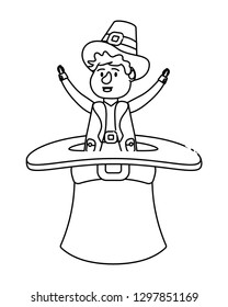 leprechaun in a big hat