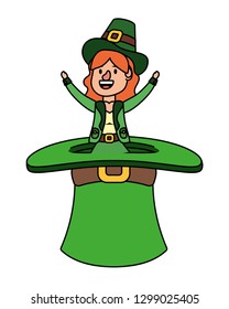 leprechaun in a big hat