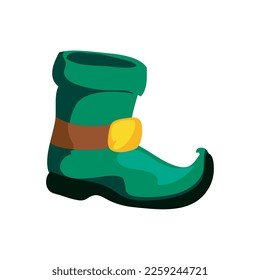 leprechaun boot design over white