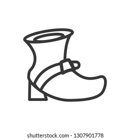 leprechaun boot isolated icon