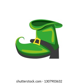 leprechaun boot isolated icon