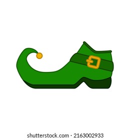 Leprechaun boot isolated on white background. Vector illustration