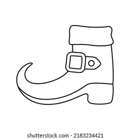 Leprechaun boot isolated on white background. Vector illustration