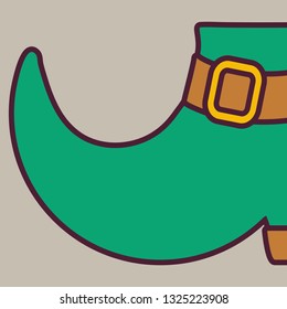 leprechaun boot saint patrick day