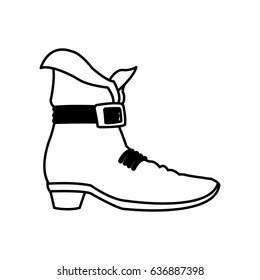 leprechaun boots. happy st. patrick's day celebration line