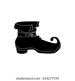 leprechaun boots isolated icon