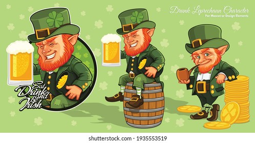 Leprechaun cartoon character, St.Patrick's Day