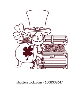 leprechaun with cauldron avatar character
