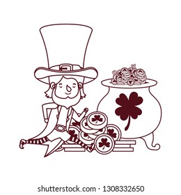 leprechaun with cauldron avatar character