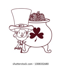 leprechaun with cauldron avatar character