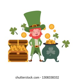 leprechaun with cauldron avatar character