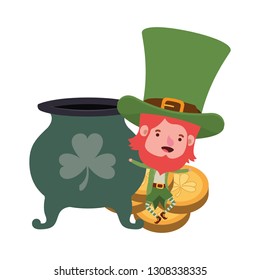 leprechaun with cauldron avatar character